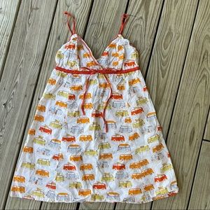 Munki Munki Heather Ross VW bus print nightie S